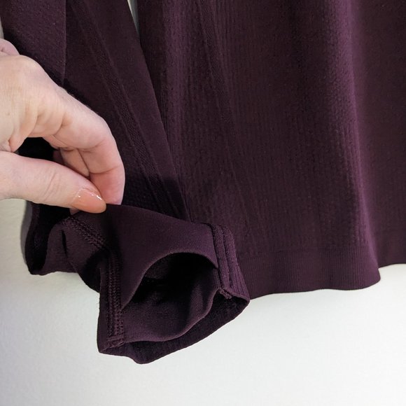 NWT Athleta Momentum Seamless Hoodie, Spiced Cabernet, Small - Picture 10 of 14